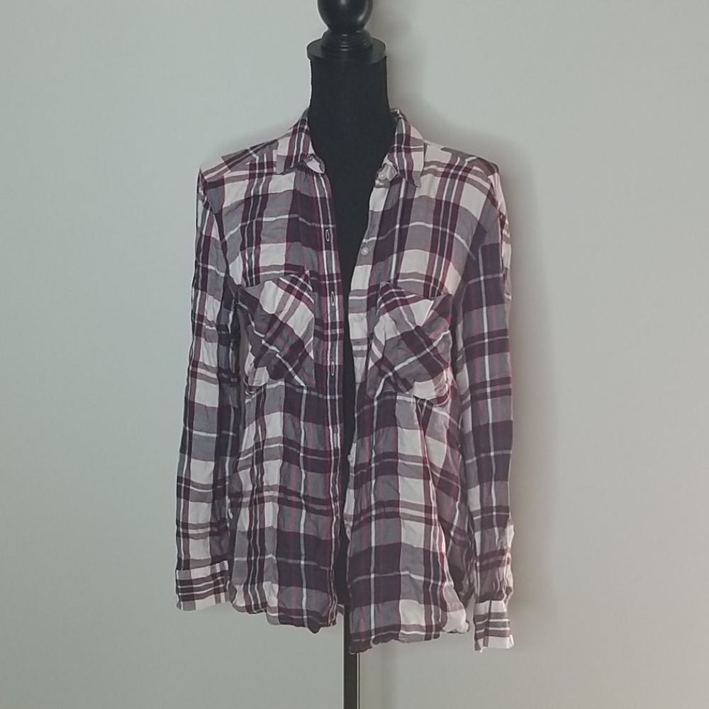 Express xs plaid flannel shirt